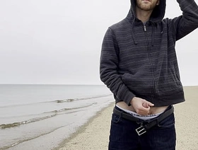 Beach Jerk Retire from korean gay soft porn