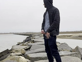 Ruffle Hard on Rocks by make an issue of Ocean porn video gay indonesia