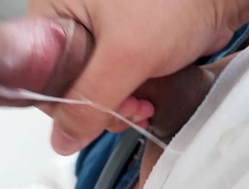 Cumming, jacking off my uncircumcised cock, closeup. November 23, 2024. gay porn japan handsome