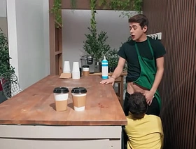 MEN - Barista Joey Mills Gives His Customer Sam Ledger An Whistles Serving Of His Hot And Creamy Cum unconcerned porn indonesia massage