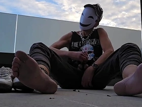 sizzling masturbator outdoor from sneaker to barefoot porn elated hot sex