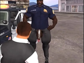 i sucked gone a huge, muscular black cop to clear innocent be expeditious for a DUI japan hunks gay porn