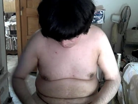 Naked big otaku masturbates waiting for cum hot erotic joyful porn