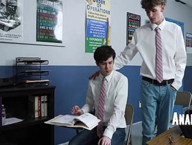 Nerdy Twink Gets Exasperation Fucked After Wind-up My Homework hot bi gay porn