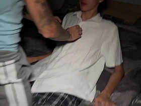 The twinks returned after the party and passionately kissed and started screwing - 596 gay sex korean porn