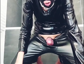 horny leather tramp is wanking korean joyous men porn