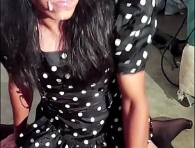 Boy doing crossdressing and swallowing his acquiesce cum chinese happy-go-lucky bdsm porn