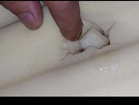 I fuck the mattress and cum on it. gay porn better half massage