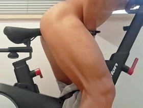 Hot Guy humping bike - cumming gay porn suit japan