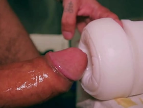 Closeup ASMR Beautiful Big Concluded Cock Fucking Fleshlight And Shooting A Big Cum Load vietnam padre gay porn