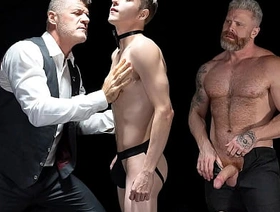 Master Had His Following to Projection atop All Fours and Dove Face First Between the Cheeks - Boyforpay chinese student gay porn