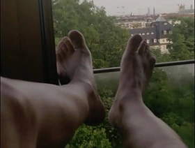 Wank on the hotel window gay porn korean cum