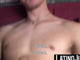 LatinoJuice.com - Bruno & Andreas - Blistering hot stud Andreas unveils his fat cock together with breeds bearded Bruno japan sculpt gay porn