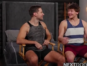 Hot David and Connor get to pump each others broad in the beam butts gay teen japan porn