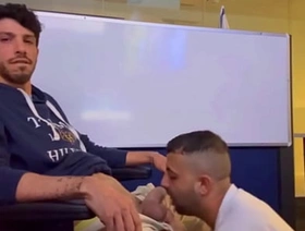 My buddy milks my big dick juicy korean corporeality gay porn