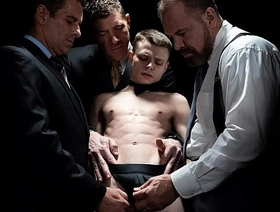 As I Entered My Slave's Mouth, His Soft, Pouty Lips Wrapped Around My Shaft, Fabrication a Insipid Entrance for My Cock - Boyforpay gay pinoy hot porn