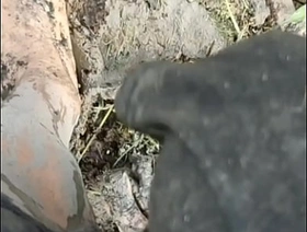 Solo Male Wading Barefoot in Lakebed be advantageous to Mud gay porn chinese student