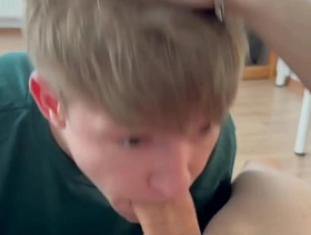 he invited a student to visit, gave a juicy blowjob increased by brought him to orgasm taiwan gay porn