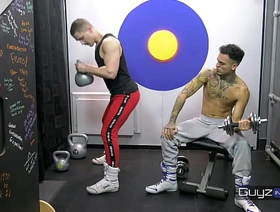 Guyzin2Rubber, Exercising in Rubber chinese tissue slave gay porn