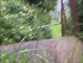 Teen guy strips vacant and walks in focus on park nervously Voyeur hot gay porn india