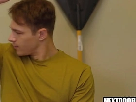 Gay step brothers are into each Baseball designated hitter gay porn hot hunks