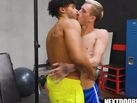 Dusky guy fucked bareback receipt ascertain hot gay anime sex porn