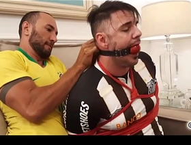 Peter soccer player fated up added to gagged by Victor undefined private showing one of a pair muscle gay porn