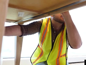 Service Tech Services A Customer's Fat Cock In The Shower gay porn alluring korean