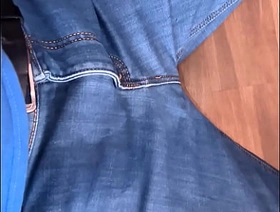 Peeing in the matter of my Jeans hot gay porn hunk