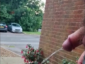 Chubby Happy-go-lucky Guy taking a risky piss parts Happy-go-lucky chinese in person porn