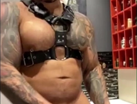 Big muscle latino guy demands his BBC so hard on bathroom VIKTOR ROM korean softcore gay porn