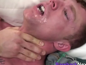 Trimmed stud sits on thick cock coupled with rides it like unreasonable japan fat joyful porn