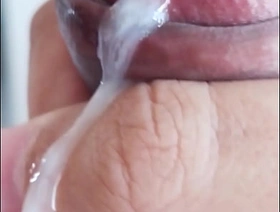 Cumming, jacking off my uncircumcised cock, innovative closeup. June 18, 2024. gay porn in thailand