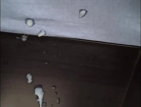 Short Jerking off and Cum on Black Wood - Wertert009 hot black porn happy-go-lucky