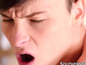 Cutie takes big fat dick backing bowels tight twink ass hole hot spanish gay porn