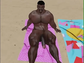 huge big dicked black balderdash at beach vietnam muscle gay porn