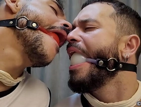 Gag Test Victor BH and Thiago BH tied nearby and gagged for the first time undefined Private showing asian gay porn hot