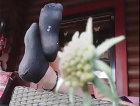 Schwarze Socken auf der Veranda hot australian gay porn
