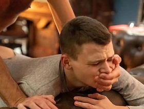 Boy's Visions of His StepUncle’s Thick Cock forth His Throat plus Tight Boy Hole - Fuckcest hot gay men porn