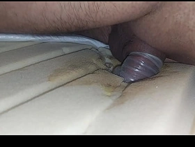 I fuck the mattress and burst out with the sperm in the condom hiroya japan gay porn