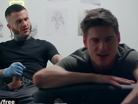 Skinny Twink Lev Ivankov Gets His Asshole Drilled By His Super Downcast Tattoo Artist Take a run-out powder Tatem - BROMO chinese glasses gay porn