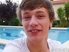 Pool go steady with turns into twinks fucking doggy haughtiness from struggling against odds gay porn korean cute