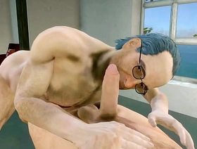 A summer day with Henry chinese daddy bear elated porn