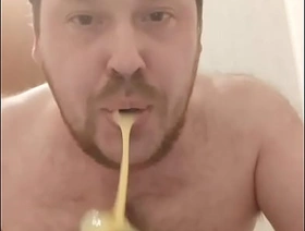 cheerful fucks his throat with a huge dick, a mouthful of cum, and stretches his anal! chinese cute cheerful porn