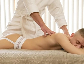 Stepdaddy Brought Stepson Into the Room for A Sensual Rub-down - Fuckcest chinese gay cum porn