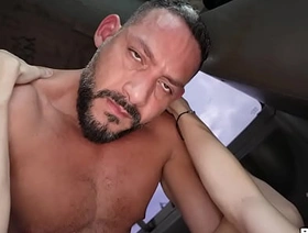 Miguel XXL gets on the bus taiwan gay hunk porn