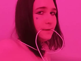 femboy sub in all directions leash getting hindquarters stilted by boyfriend hot well-pleased rimming porn