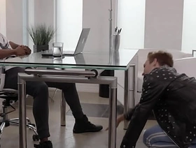 I hope my chief honcho raises my salary kick hammer away bucket sucking his cock under hammer away table porn gay handsome chinese