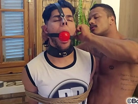 Fito Torres tied up and gagged hard by Jerri Gomes' first meeting - Gag test undefined PREVIEW hot gay bara porn