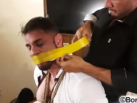 Peter tied up and gagged by Prizewinner undefined PREVIEW muscle gay porn hot